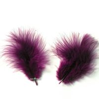 Plum Purple Marabou Feathers - Small