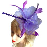 Purple Wedding Fascinator