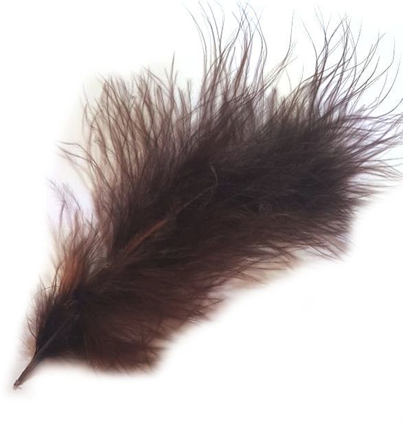 Brown Feathers, Large Marabou