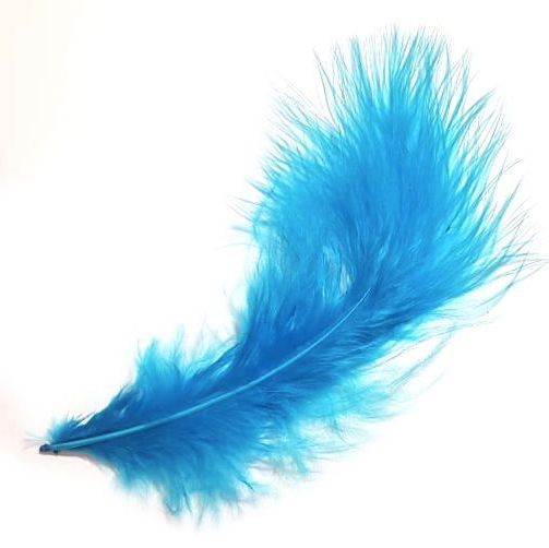 Dark Turquoise Marabou Feathers
