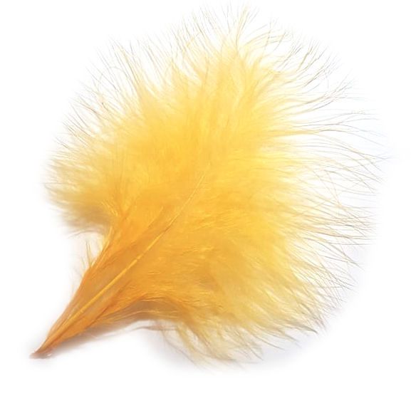 Golden Yellow Marabou Feathers 