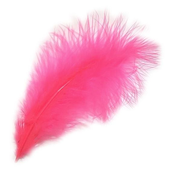 Hot Pink Large Marabou Feathers 