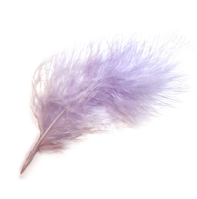 Pale Mauve Lilac Marabou Feathers