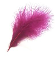 Plum Fuchsia Large Marabou Feathers 