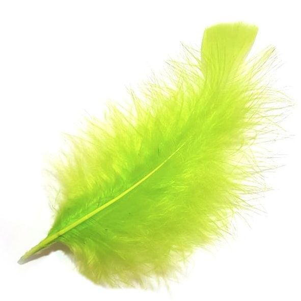 Lime Green Marabou Feathers