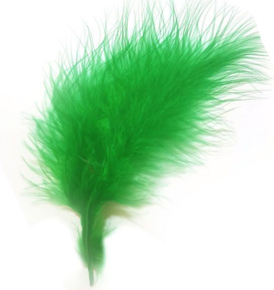 Kelly Green Medium Marabou Feathers