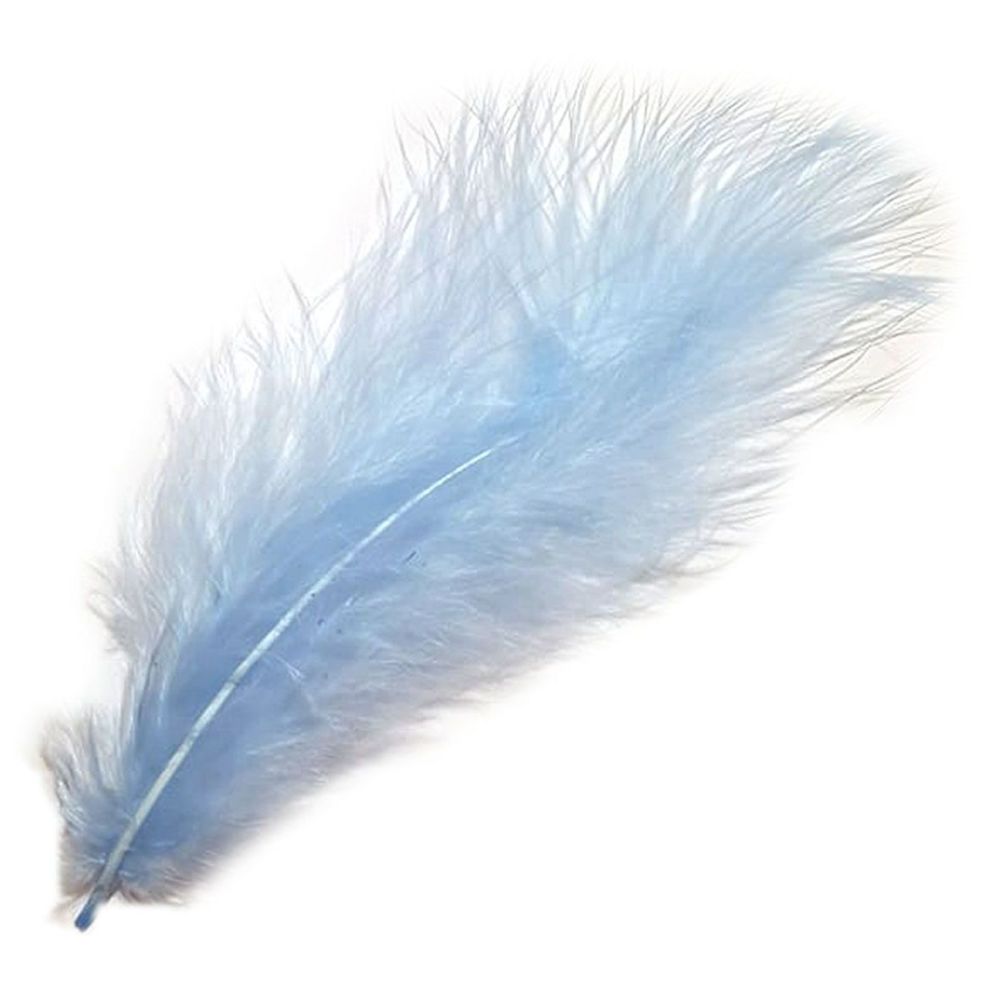 Pale Blue Large Marabou Feathers 