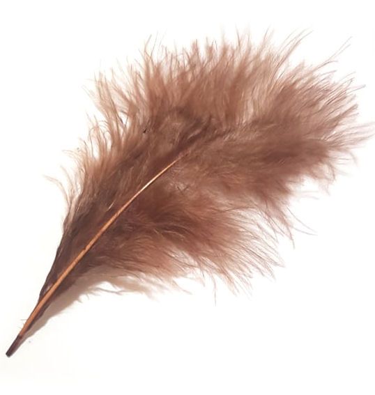 Light Brown Marabou Feathers