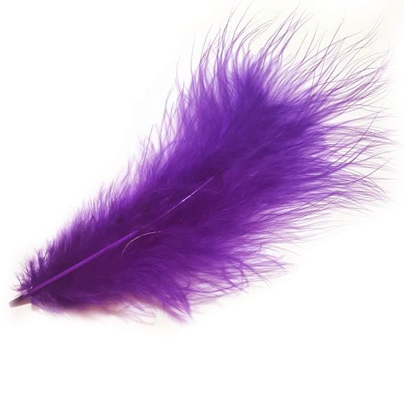 Purple Marabou Feathers 