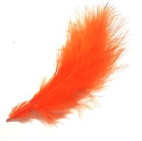 Orange Marabou Feathers 