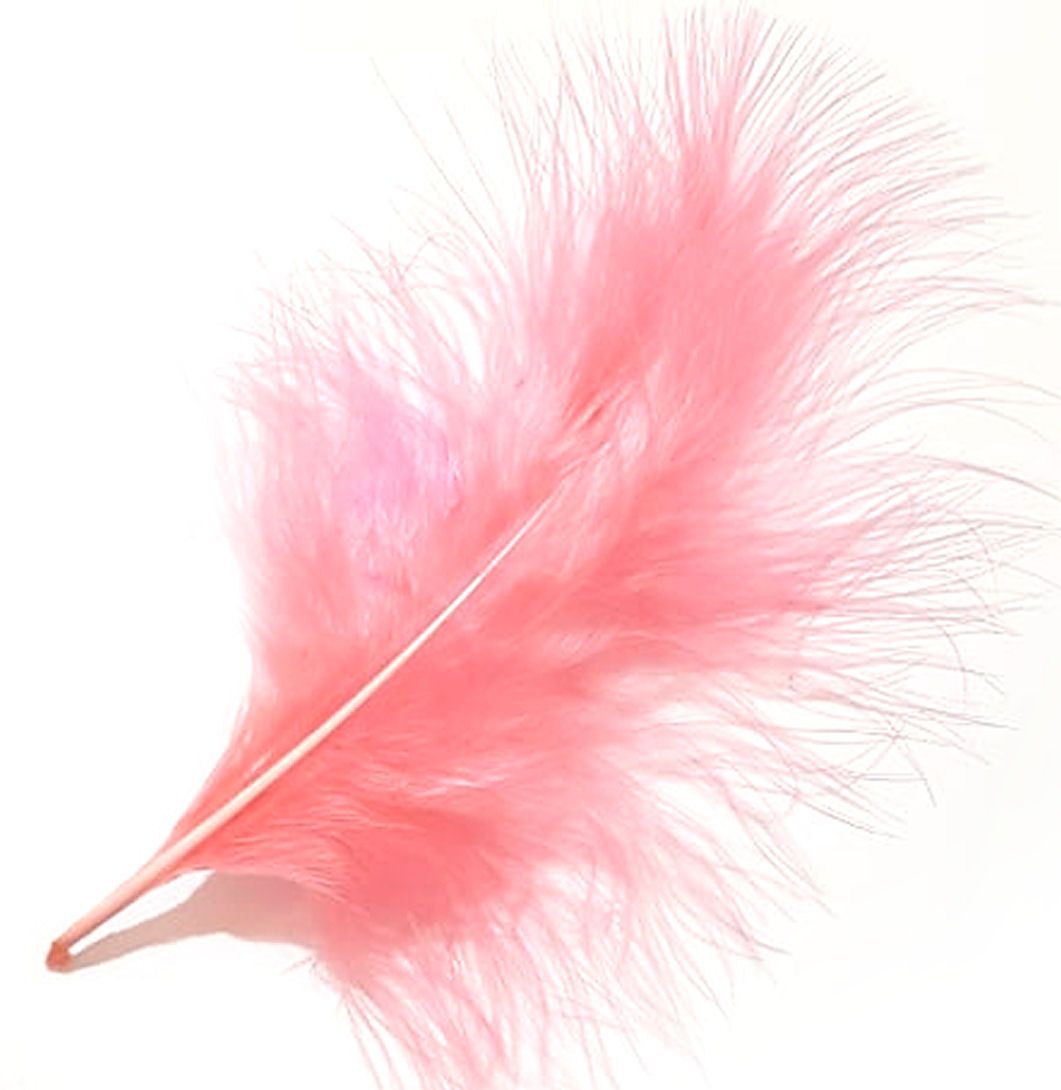 Strawberry Pink Marabou Feathers