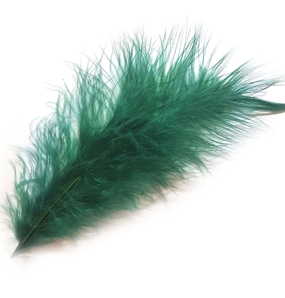 Dark Green Feathers, Large Crafting Plumes