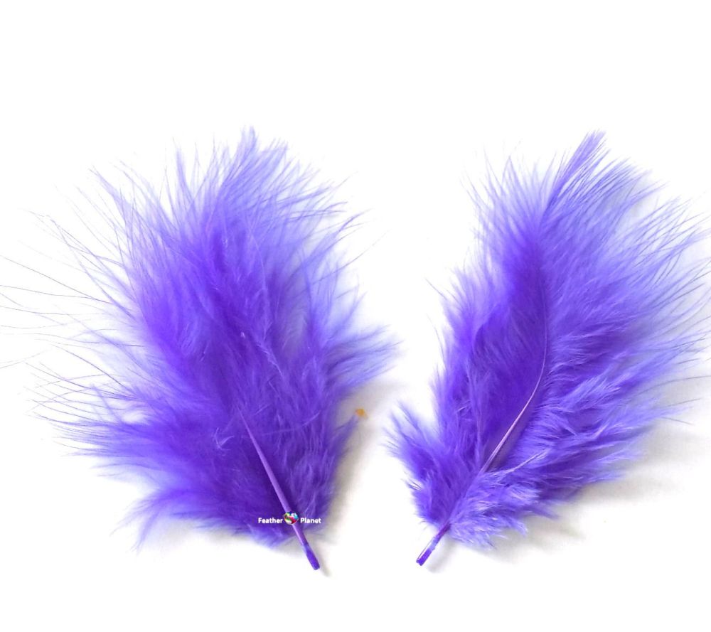 Lavender Marabou Feathers - Small