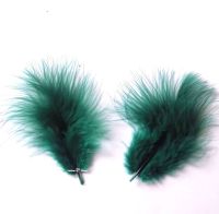 Hunter Green Marabou Feathers - Small