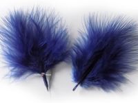 Navy Blue Marabou Feathers - Small