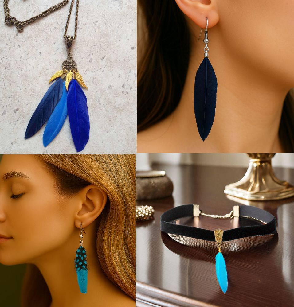 Blue Feather Jewellery