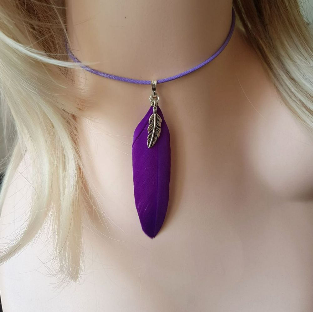 Purple Feather Jewellery