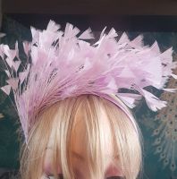 Lilac Feather Headband Fascinator Hair Piece