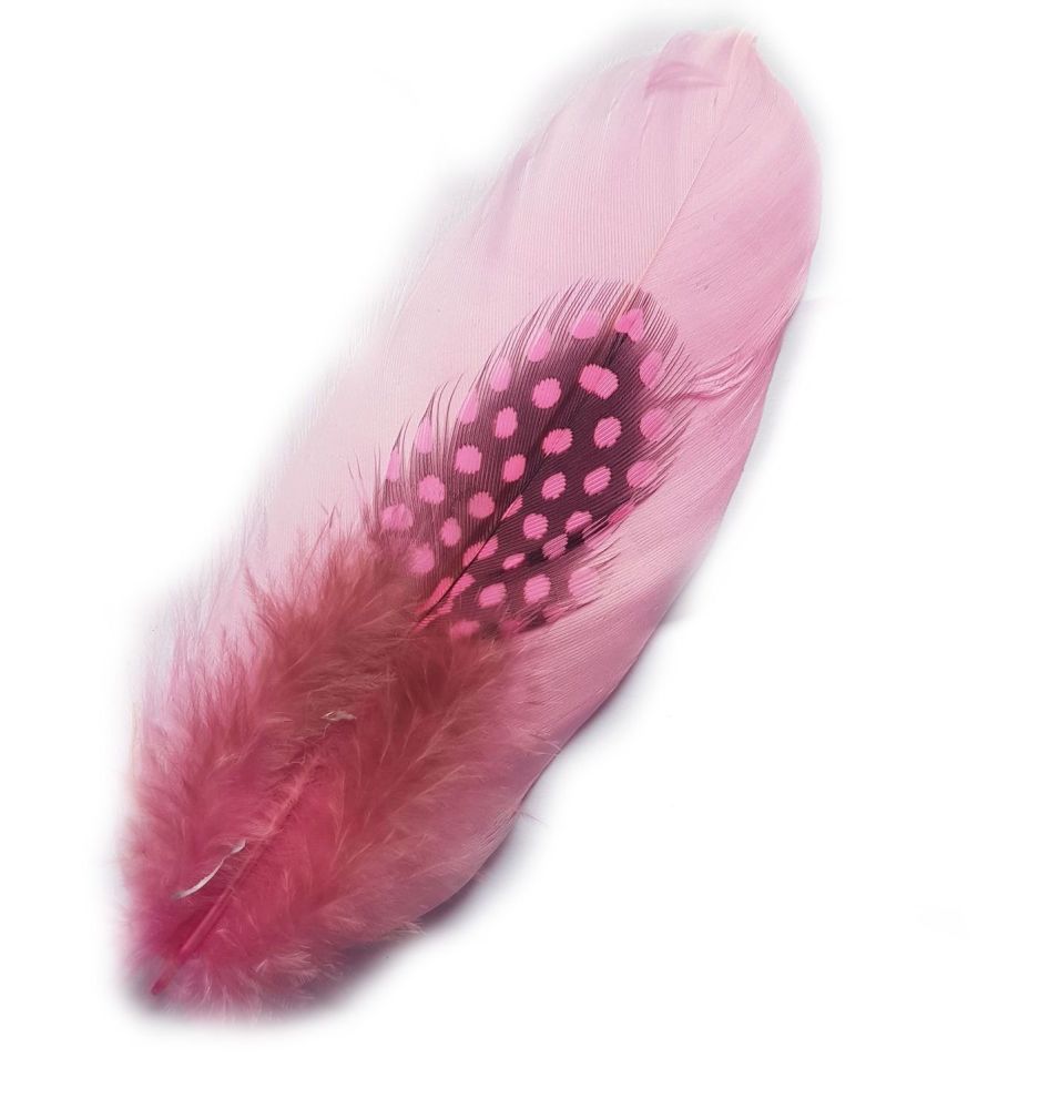Light Pink Decorative Hat Feather Brooch