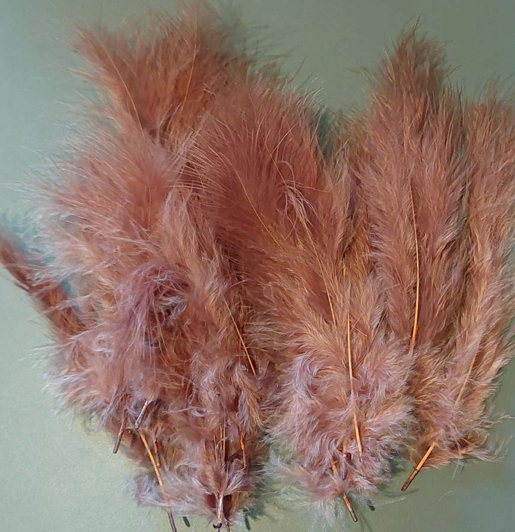 Brown Medium Marabou Feathers (Seconds)