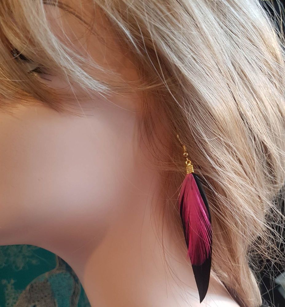 One Feather Earring - Etsy