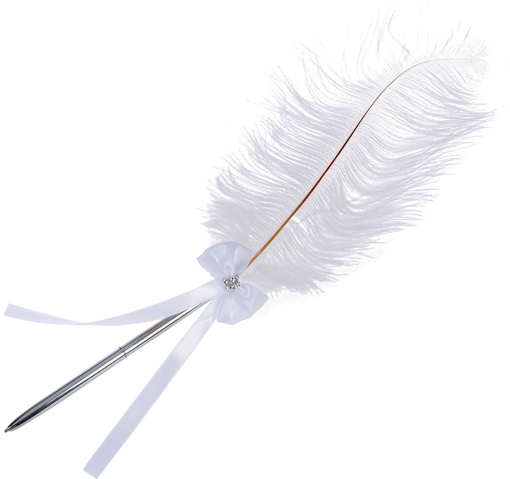 White feather pen