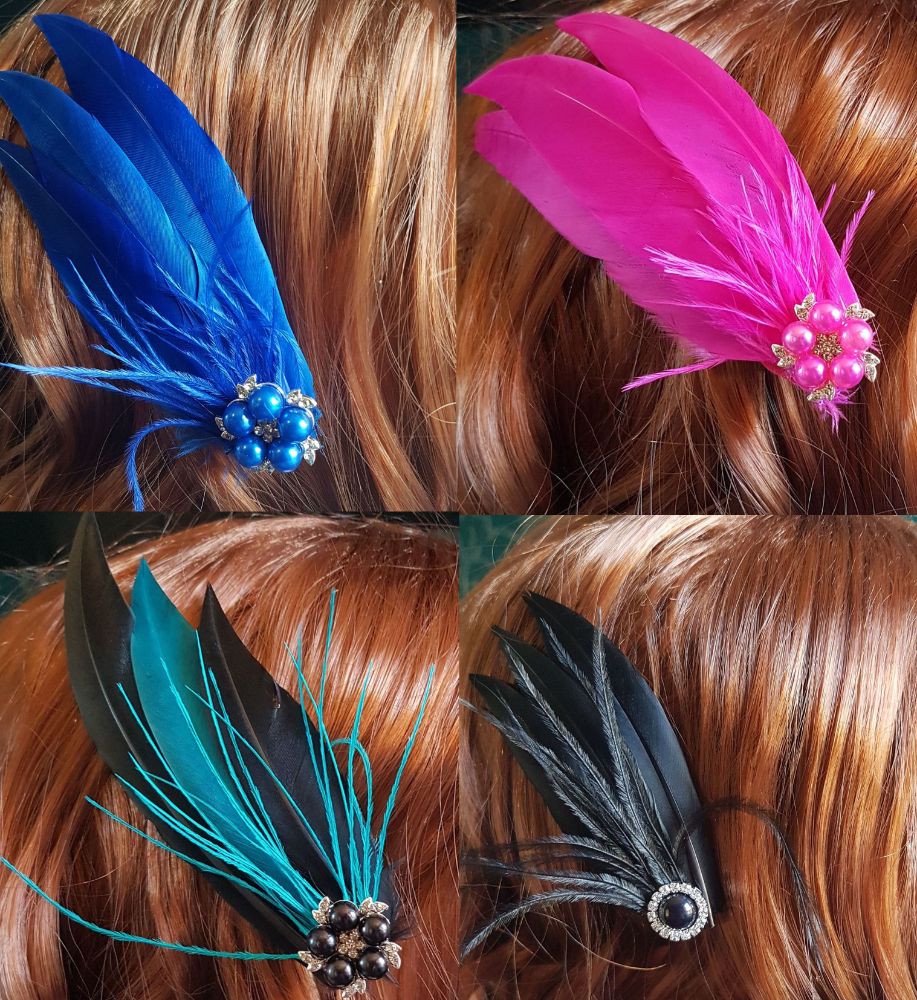 Feather Hair Clip - Pointed Range