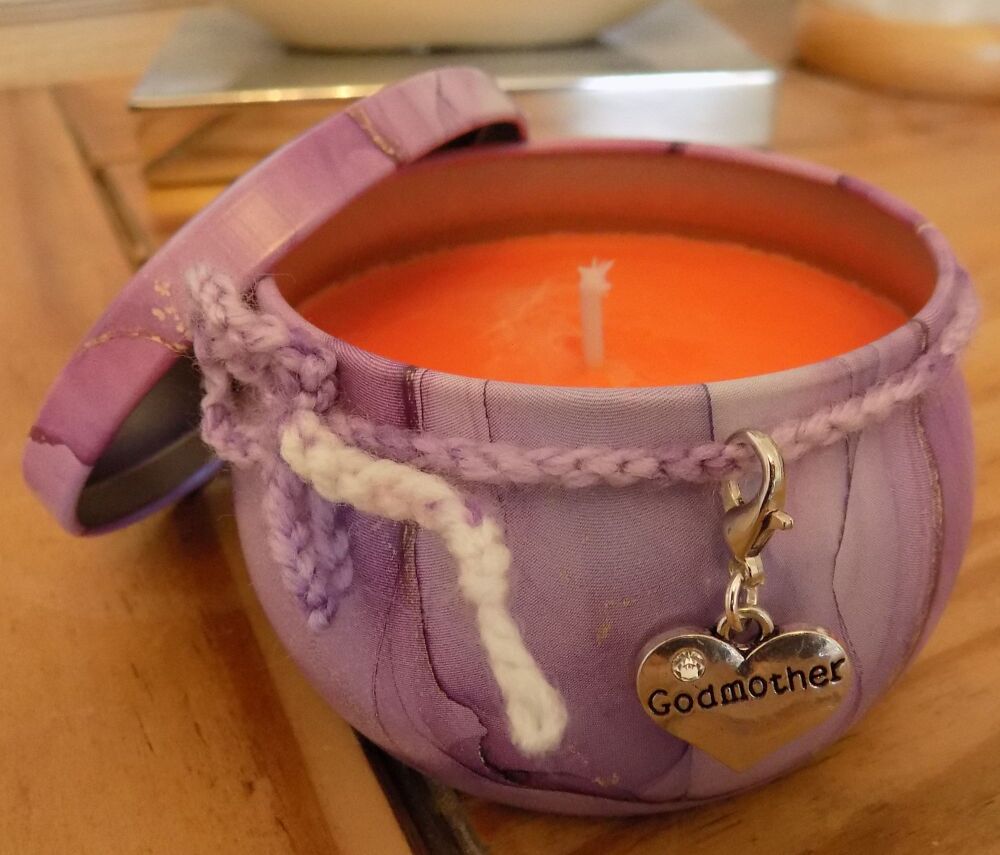 Godmother Scented Candle Tin - Handmade with handblended Fruity Fragrance