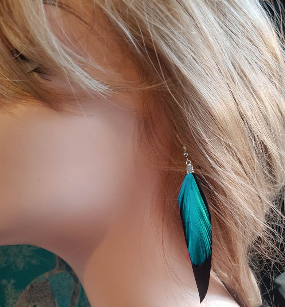 Feather Earrings - Clip On For Non Pierced Ears