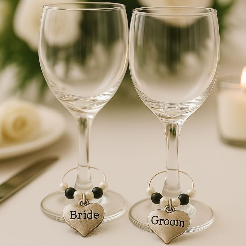 Personalised Wine Glass Charms