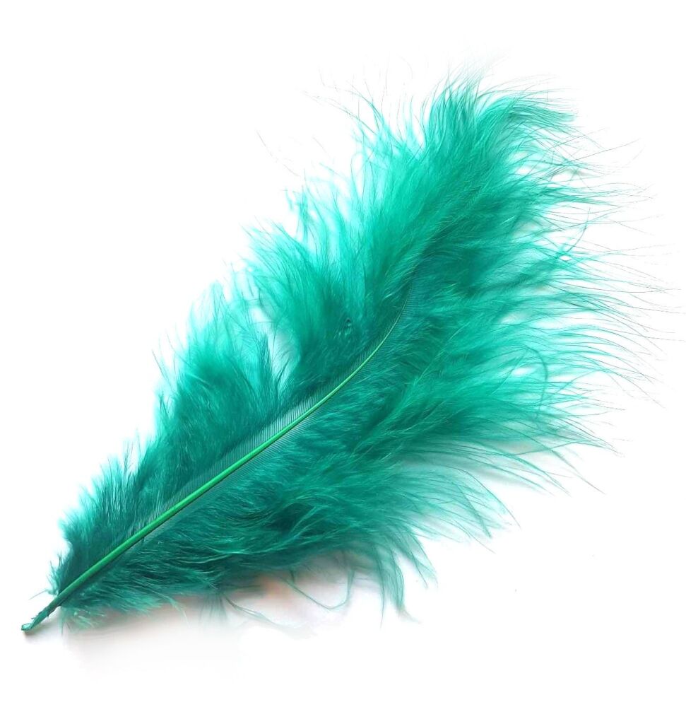 Emerald Green Marabou Feathers