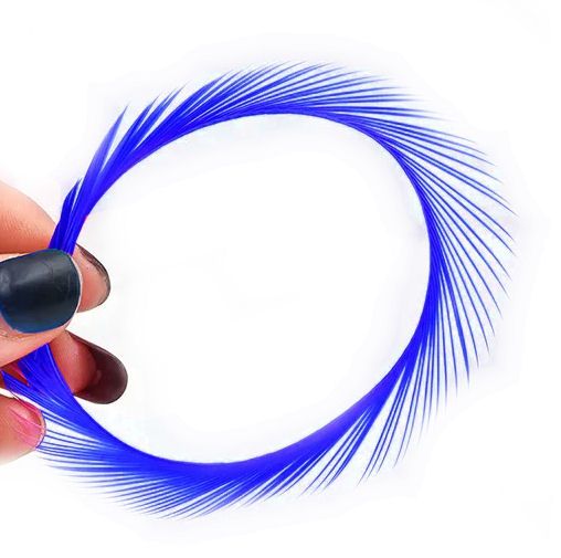 Royal Blue Goose Biot Feather