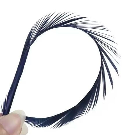Navy Blue Goose Biot Feather