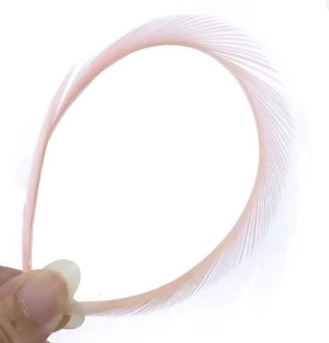 Dusky Pink Goose Biot Feather