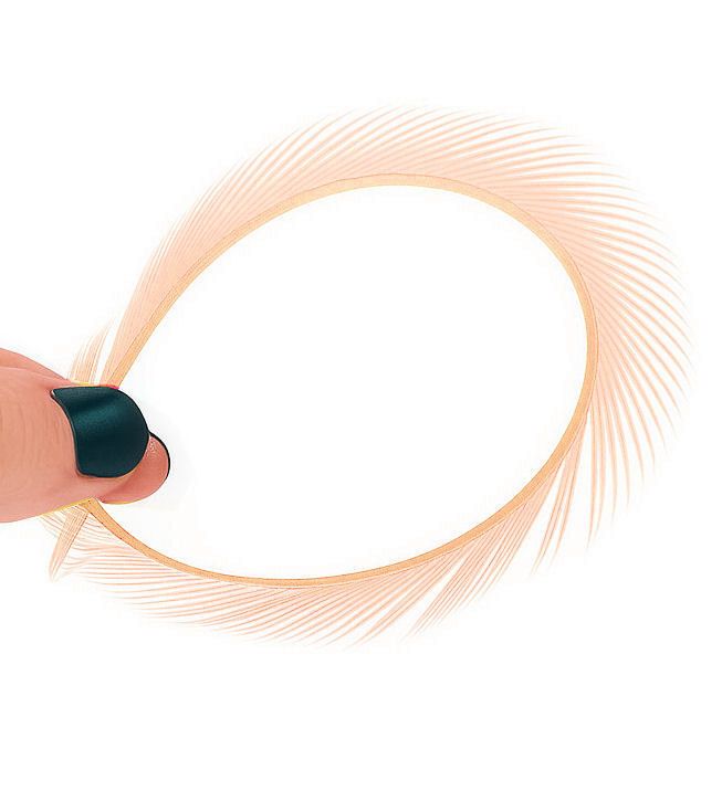 Peach Goose Biot Feather x 1