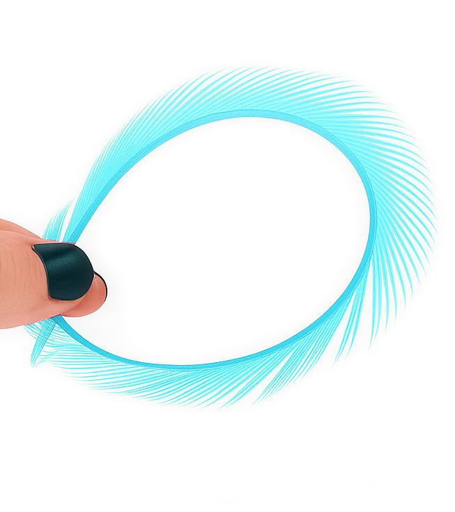 Turquoise Goose Biot Feather (Single)