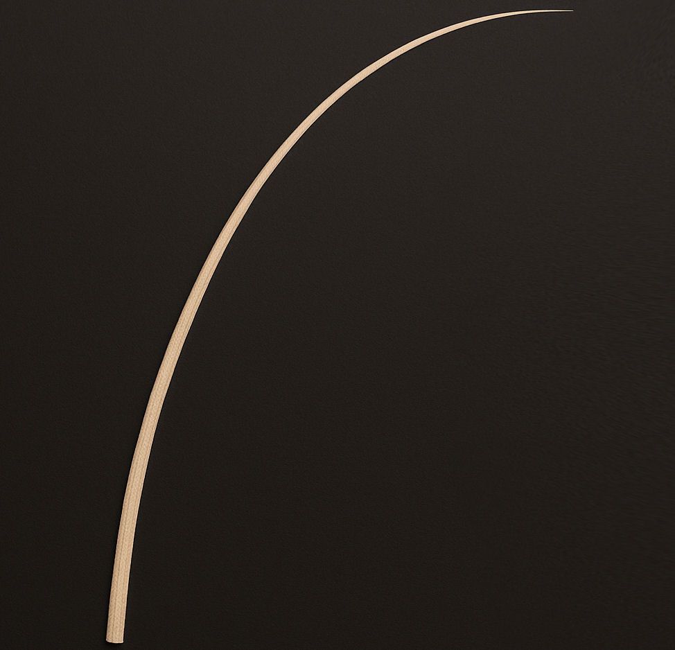 Nude Stripped Ostrich Quill Spine Feather – 45–55cm