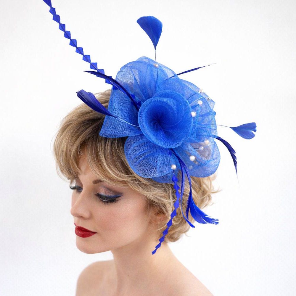 Blue Wedding Fascinator