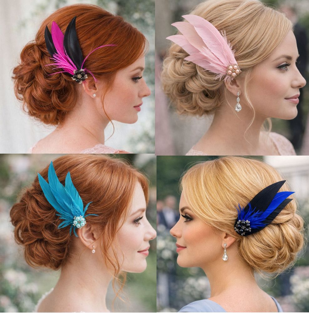 Feather Hair Clip - Pointed Range