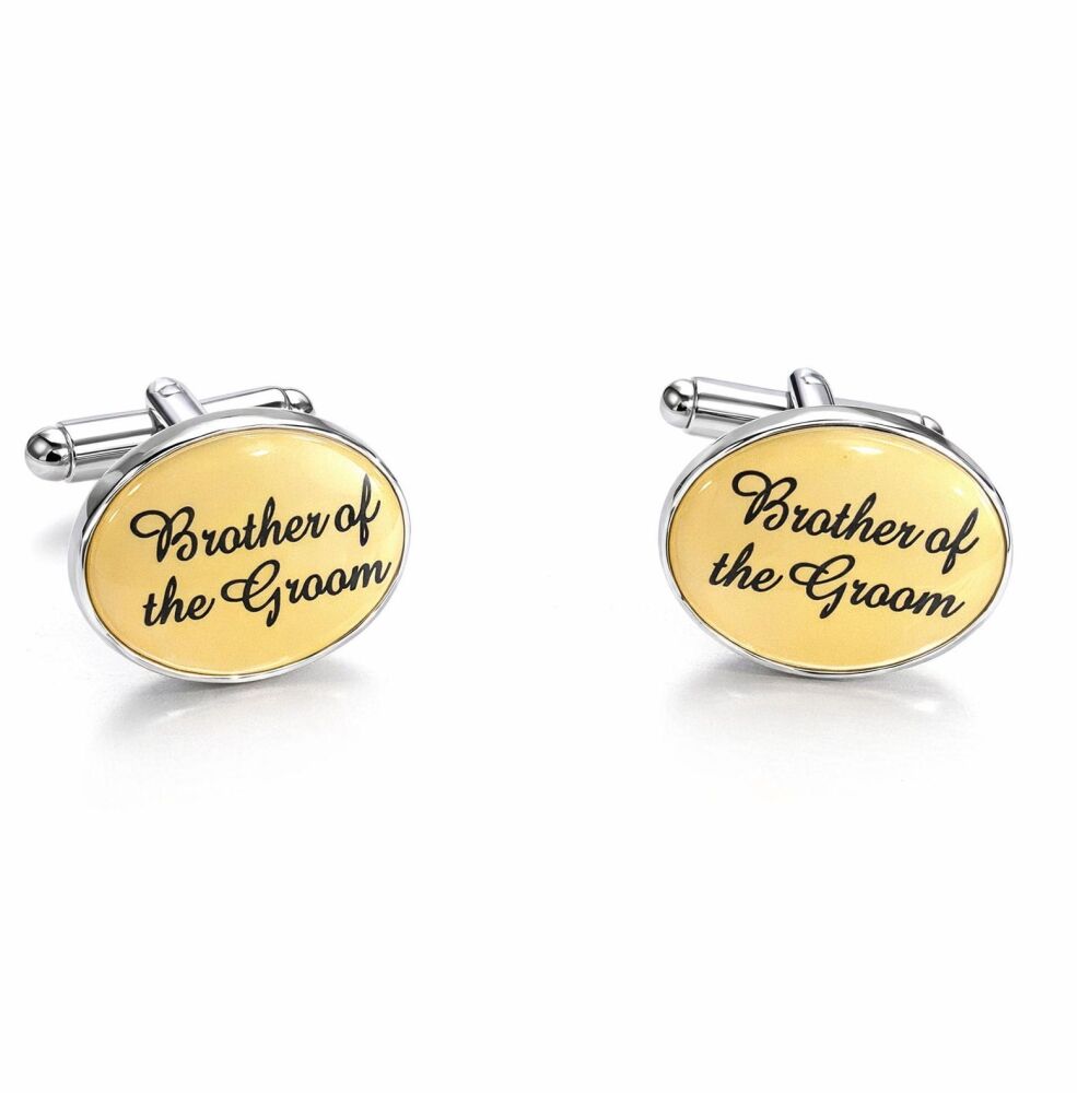 Brother of the Groom Wedding Shirt Cufflinks