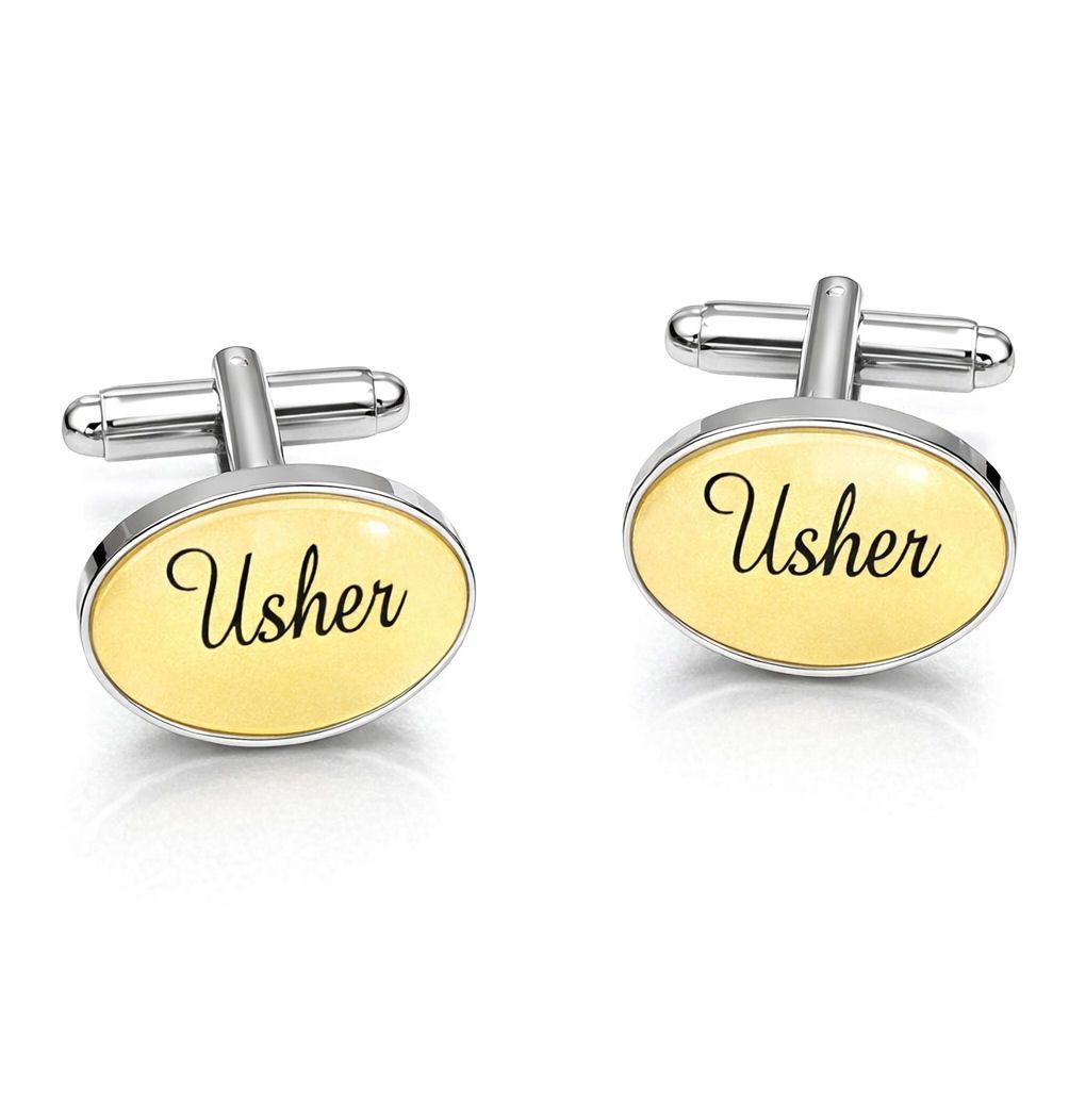Usher Wedding Shirt Cufflinks