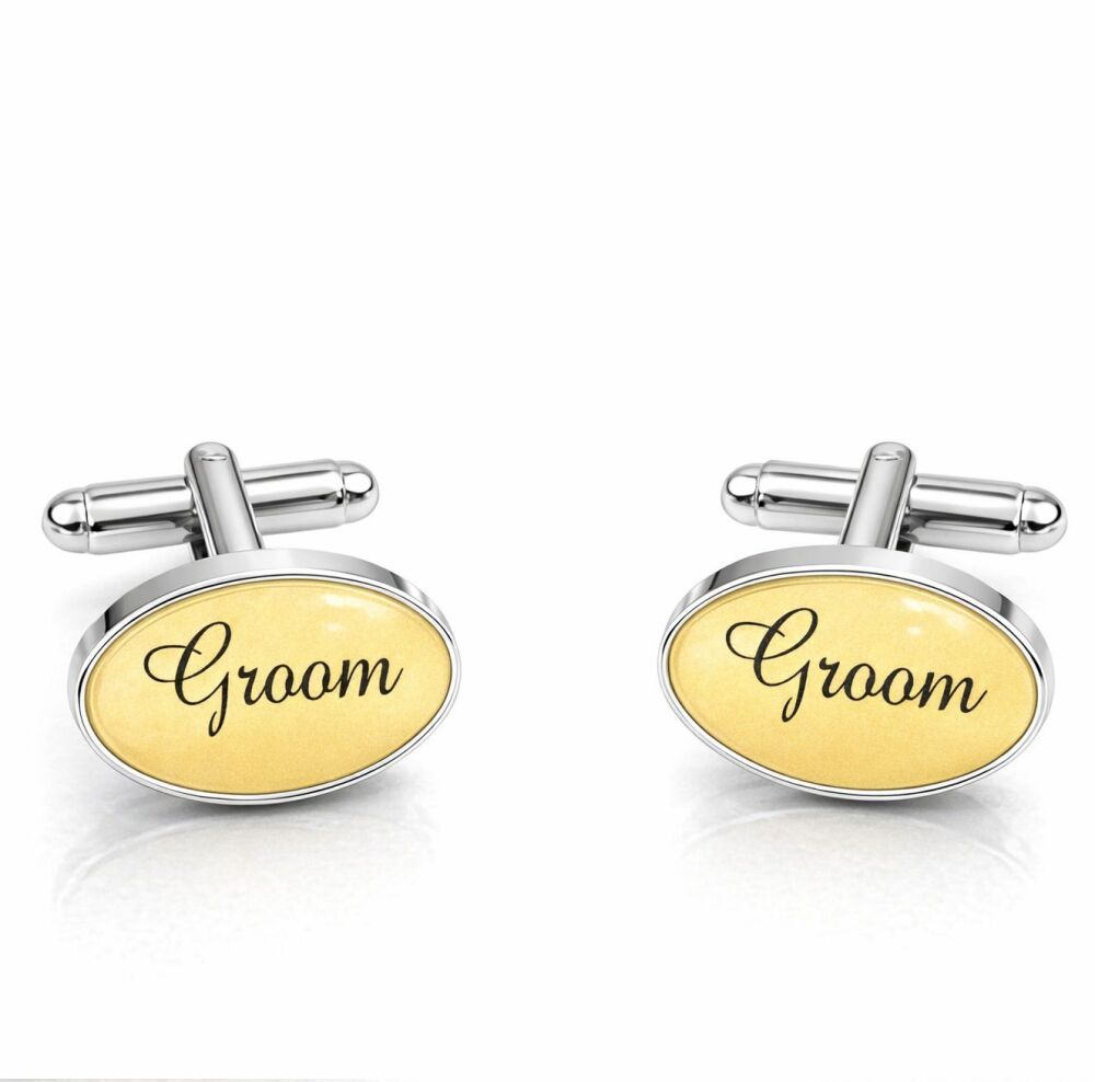 Groom Wedding Shirt Cufflinks
