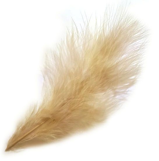 Beige Marabou Feathers