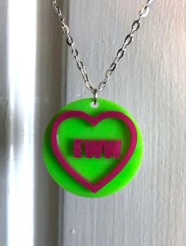 Eww Love Heart Necklace