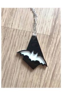 Bat Drop Layered Necklace