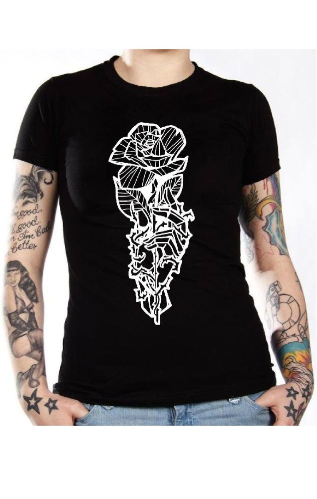 Skeleton Rose T Shirt