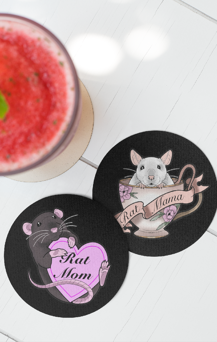 Rat Mama Coasters