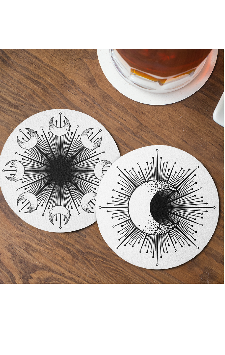 Moon Burst Coasters