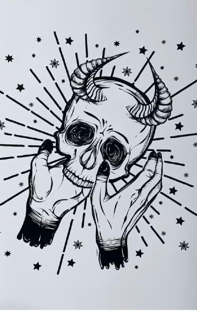Demon Skull Print