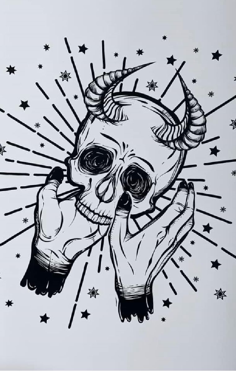 Demon Skull Print